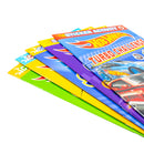 Hot Wheels Sticker Activity Books 5 Books Collection Set (Turbo Challenge, Criss Cross Crash, Built for Speed, Stunt Zone, Made to Race)