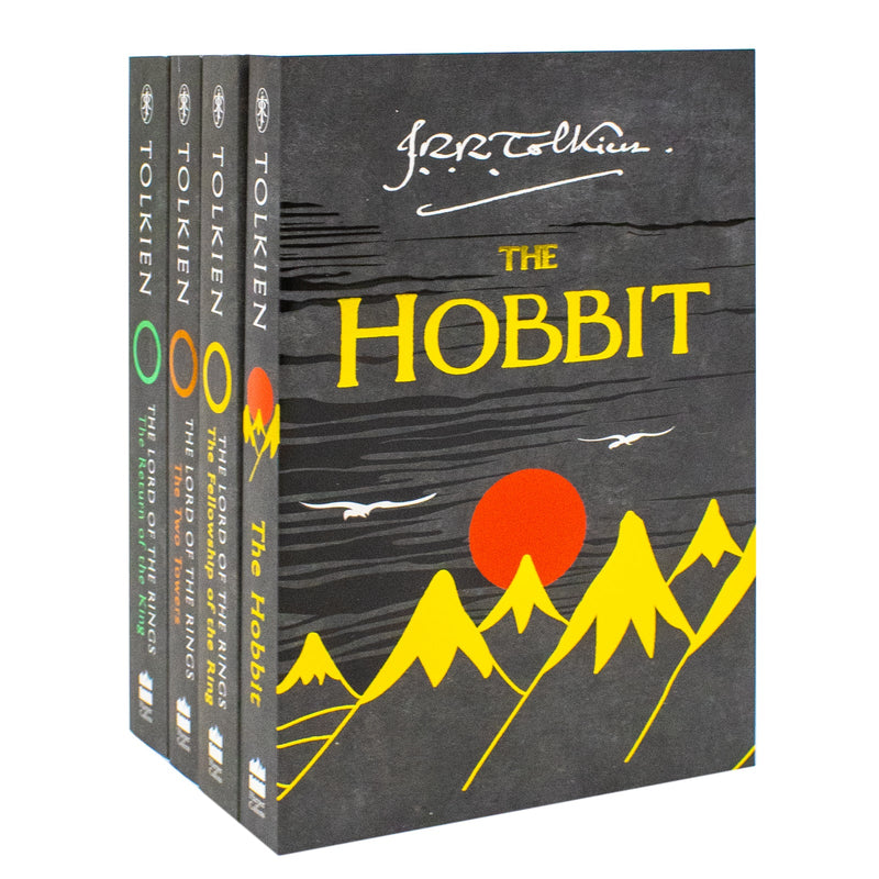 J R R Tolkien The Hobbit The Lord Of The Rings 4 Books Collection