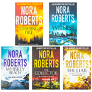 Nora Roberts 5 Books Collection Set (Whiskey Beach, The Witness, The Liar, The Collector, Chasing Fire)