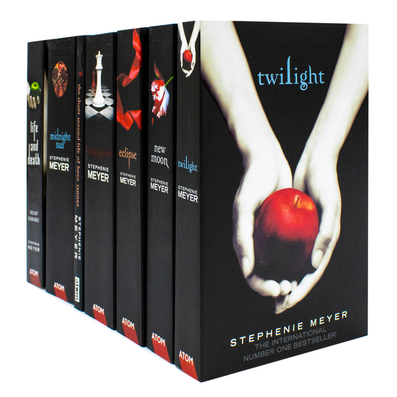 Twilight Saga Black Cover Stephenie Meyer 7 Books Collection Set Life