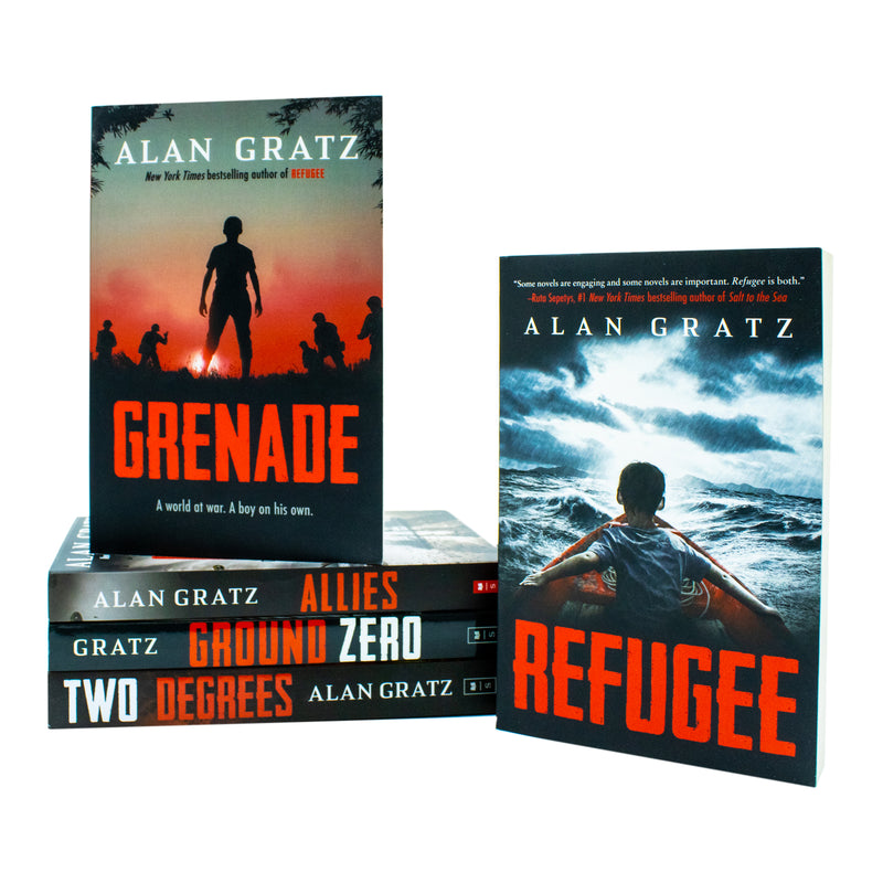 ["9780678462102", "Alan Gratz", "Alan Gratz books", "Alan Gratz collection", "Alan Gratz series", "Alan Gratz set", "Allies", "Childrens Book", "childrens books", "Childrens Books (11-14)", "emigrants", "Grenade", "Ground Zero", "historical fiction", "historical fiction books", "historical fiction for children", "immigrants", "powerful stories", "Refugee", "Two Degrees", "war fiction"]