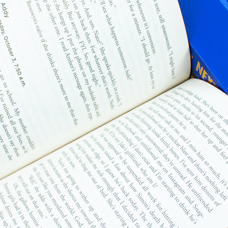 ["9780678466100", "children books", "children school stories", "children thrillers books", "crime mystery fiction", "fiction books", "karen mcmanus", "karen mcmanus book collection", "karen mcmanus book collection set", "karen mcmanus book set", "karen mcmanus books", "karen mcmanus collection", "karen mcmanus series", "nothing more to tell you", "One of Us is Back", "one of us is lying", "one of us is next", "Such Charming Liars", "the cousins", "two can keep a secret", "you will be the death of me", "you'll be the death of me", "young adult books", "young adult mystery fiction books"]