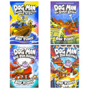 Dog Man Series 11-14 Collection 4 Books Set By Dav Pilkey (Twenty Thousand Fleas Under the Sea, The Scarlet Shedder, Big Jim Begins, Big Jim Believes)