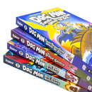 Dog Man Series 11-14 Collection 4 Books Set By Dav Pilkey (Twenty Thousand Fleas Under the Sea, The Scarlet Shedder, Big Jim Begins, Big Jim Believes)