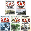 Damien Lewis 5 Books Collection Set (SAS Bravo Three Zero, SAS Brothers in Arms, SAS Daggers Drawn, SAS Shadow Raiders, SAS Italian Job)
