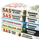 Damien Lewis 5 Books Collection Set (SAS Bravo Three Zero, SAS Brothers in Arms, SAS Daggers Drawn, SAS Shadow Raiders, SAS Italian Job)