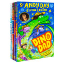 Dino Dad Series 4 Books Collection Set By Andy Day (Dino Dad, Ice Age, Big School Talent Show, Mystery of the Missing Egg)