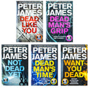 Roy Grace Series Books 6-10 Collection Set by Peter James (Set 2) (Dead Like You, Dead Man's Grip, Not Dead Yet, Dead Man's Time & Want You Dead)