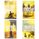 Lonesome Dove Series 4 Books Collection by Larry McMurtry (Lonesome Dove, Streets of Laredo, Dead Man's Walk and Comanche Moon)