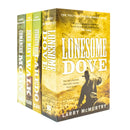 Lonesome Dove Series 4 Books Collection by Larry McMurtry (Lonesome Dove, Streets of Laredo, Dead Man's Walk and Comanche Moon)
