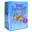 Terry Pratchett: Children's Circle Stories 4 Books Collection Set (Dragons at Crumbling Castle, The Witch's Vacuum Cleaner, Father Christmas's Fake Beard and The Time-travelling Caveman)