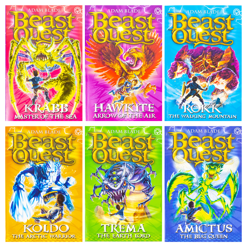 Beast Quest Series 5 The Shade Of Death 6 Books Box Set By Adam Blade