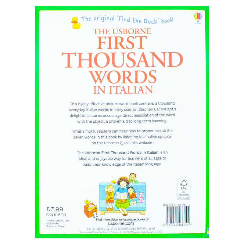 ["9781409566144", "children school books", "Childrens Educational", "educational books", "First Thousand Words (5+)", "heather amery", "Infants", "pre school books", "stephen cartwright", "usborne", "usborne my first thousand words in italian"]