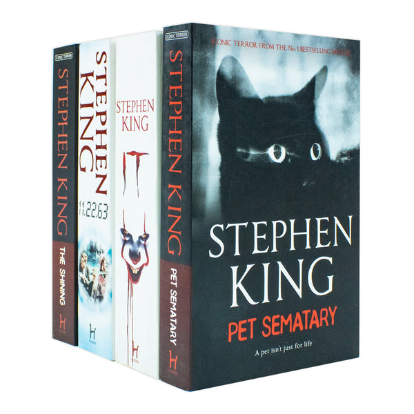 Stephen King Collection 4 Books Set (Pet Sematary, The Shining, It, 11.22.63)