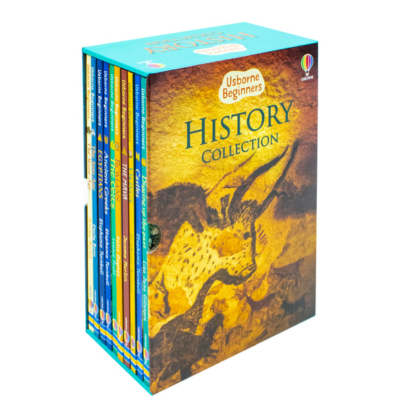 Usborne Beginners History 10 Books Collection Box Set Stone Age Iron Age HARDCOVER