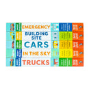Make Tracks Series 5 Books Collection Set (Emergency, Building Site, Cars, In The Sky, Trucks)