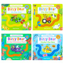 Bizzy Bear Find & Follow Series 4 Books Set (At The Zoo, On The Farm, At The Dinosaur Park, Under The Sea)