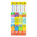 Bizzy Bear Find & Follow Series 4 Books Set (At The Zoo, On The Farm, At The Dinosaur Park, Under The Sea)