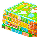 Tummy Time Collection 4 Books Set by Louise Lockhart (Safari, Farm, Park & Forest)