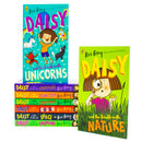 Daisy And The Trouble Series Collection 8 Books Set by Kes Gray (Chocolate, School Trips, Nature, Christmas, Unicorns, London, Space, Shopping)