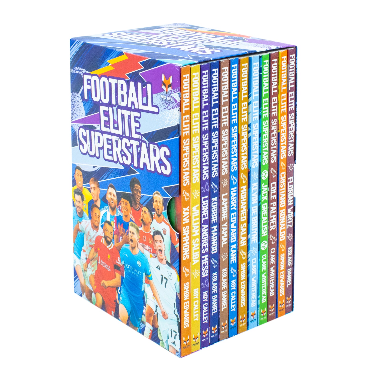 Football Elite Superstars 12 Books Box Set (Ronaldo, Messi, Salah, Har