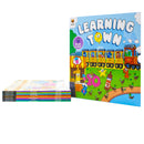 Learning Town 8 Books Collection Set: A Birthday Bash, The Letter Hunt, Colour Me Happy, Time to Get in Shape and More