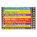Brain Games 10 Books Collection Set for Clever Kids – Mental Maths, Science Puzzles & Educational Brain Training Collection