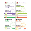 CGP KS2 Year 6 SAT Buster 10-Minute Tests Bundle – Ages 10-11 (English Grammar Punctuation and Spelling, English Reading, Maths, Maths Problem Solving)