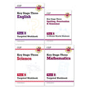 CGP KS3 Year 8 Workbook Bundle – Ages 12-13 (Maths, English, Science, Spelling Punctuation and Grammar)