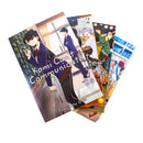Komi Can't Communicate Box Set Vols 1-4 by Tomohito Oda - Includes double-sided poster