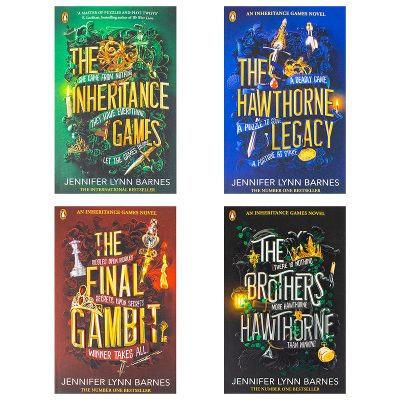 The Inheritance Games 4 Books Collection Set by Jennifer Lynn Barnes –