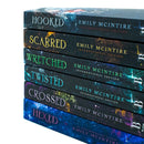 Never After Series by Emily McIntire Complete 6 Books Collection Set (Hexed, Hooked, Scarred, Wretched, Twisted & Crossed)