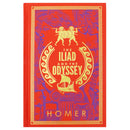 HOMER: The Iliad and The Odyssey (Leather-bound)