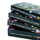 Fate and Flame Series Collection 4 Books Set By K.A. Tucker (A Fate of Wrath and Flame, A Curse of Blood and Stone, A Queen of Thieves and Chaos and A Dawn of Gods and Fury)