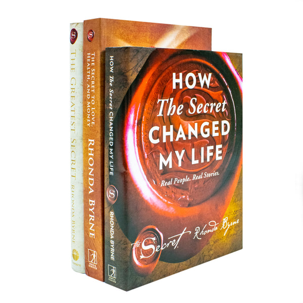 Rhonda Byrne Collection 3 Books Set (How The Secret Changed My Life [Hardcover], The Greatest Secret [Hardcover], The Secret to Love Health and Money)