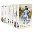 Dilly Court Collection 10 Books Set - Loving Family, Place called Home, Cinderella Sister, Mermaids Singing, Beggar Maid, Best of Daughters, Lady's Maid, Orphan's Dream, Ragged Heiress, Workhouse Girl