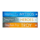Stephen Fry Greek Myths Series Collection 3 Books Set (Troy, Heroes, Mythos)