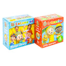 Cocomelon Little Learners Pocket Library 12 Board Books Collection Set (Animals, Fruit And Vegetables, When I Grow Up,Weather,Things That Go,Days of the Week,Family Time,School Time,Playtime and More)