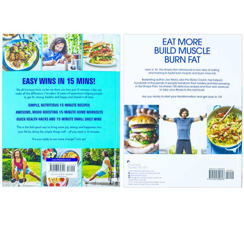 ["Bestselling author Joe Wicks", "bestselling books lean in 15", "Build muscle", "Burn fat", "Cooking", "cooking book", "Cooking Books", "cooking recipe", "cooking recipe books", "cooking recipes", "diet book", "diet books", "dieting books", "exercise", "feel good in 15", "feel good in 15 book", "feel good in 15 set", "fitness exercise guide", "Health", "Health and Fitness", "healthy", "Healthy Diet", "Healthy Eating", "healthy eating books", "joe fitness coach", "joe wicks", "joe wicks 15 minute meals", "joe wicks 15 minute meals workouts", "Joe Wicks Book Collection", "Joe Wicks Book Collection Set", "joe wicks book set", "joe wicks books", "joe wicks collection", "joe wicks feel good in 15", "joe wicks lean in 15", "joe wicks lean in 15 the shape plan", "joe wicks recipes", "joe wicks series", "joe wicks the body coach", "joe wicks website", "lean in 15", "lean in 15 - the shape plan", "lean in 15 books", "lean in 15 collection", "lean in 15 meals", "lean in 15 recipes", "lean in 15 series", "lean in 15 the shape plan by joe wicks", "leanin15", "pe teacher joe wicks", "the bestselling diet book", "The Shape Plan", "veggie lean in 15", "youtube thebodycoach"]