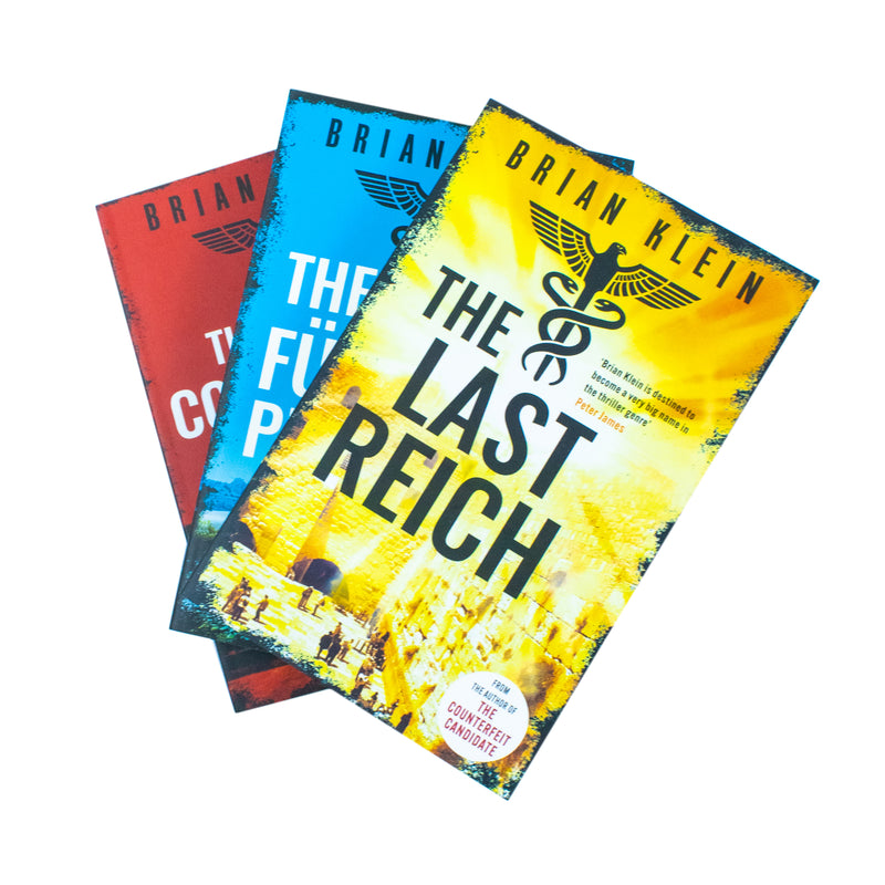 ["9789124333249", "adult fiction", "Adult Fiction (Top Authors)", "adult fiction book collection", "adult fiction books", "adult fiction collection", "Brian Klein", "Brian Klein books", "Brian Klein collection", "Brian Klein reich trilogy", "Brian Klein set", "Historical", "Historical Books", "historical fiction", "historical fiction books", "historical thrillers", "Historical Thrillers Books", "second world war", "The Counterfeit Candidate", "The Führer's Prophecy", "The Last Reich", "The Reich Trilogy", "third reich", "world war", "World War 2", "World War II", "world war two"]