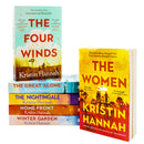 Kristin Hannah Collection 6 Books Set (The Nightingale, The Four Winds, The Great Alone, Winter Garden, Home Front and The Women)