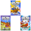 Dog Man Series 11-13 Collection 3 Books Set By Dav Pilkey (Twenty Thousand Fleas Under the Sea, The Scarlet Shedder & Big Jim Begins)