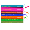 Jules Verne Voyages Extraordinaires 7 Books Hardback Box Set (An Antarctic Mystery, The Mysterious Island, Around the World in Eighty Days and More)