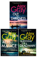 Alex Gray DSI William Lorimer Series 3 Books Collection Set (Books 20-22) (Questions for a Dead Man, Out of Darkness, Acts of Malice)