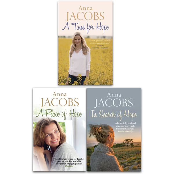 Anna Jacobs Hope Trilogy 3 Books Collection Set (A Time for Hope, A Place of Hope, In Search of Hope)