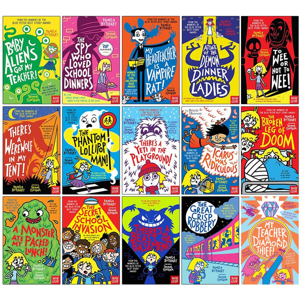 Baby Aliens (Izzy and Friends) Series By Pamela Butchart 15 Books Collection Set (Baby Aliens Got My Teacher, Spy Who Loved School Dinners, My Headteacher is a Vampire Rat, Attack of the Demon Dinner Ladies and More)