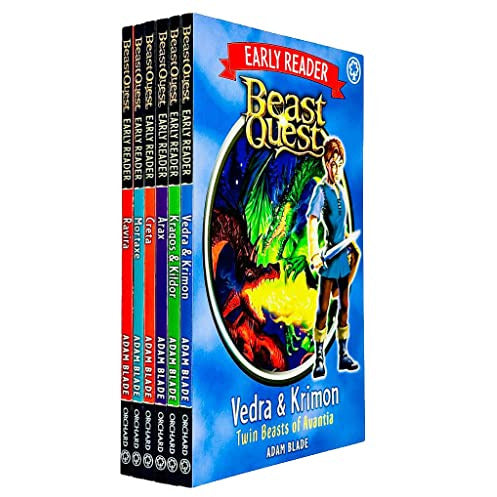 Beast Quest Early Reader 6 Books Collection Set By Adam Blade