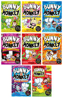 Bunny vs Monkey 8 Books Collection Set By Jamie Smart (Bunny vs Monkey Series + Total Chaos: World Book Day)
