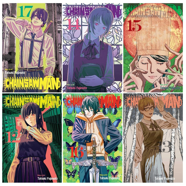 Chainsaw Man 6 Books Collection Set by Tatsuki Fujimoto (Volumes 12-17)