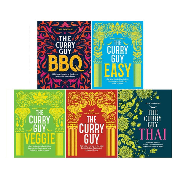 The Curry Guy Collection 5 Books Set By Dan Toombs (The Curry Guy, Curry Guy Thai, The Curry Guy Easy, Curry Guy BBQ, The Curry Guy Veggie)